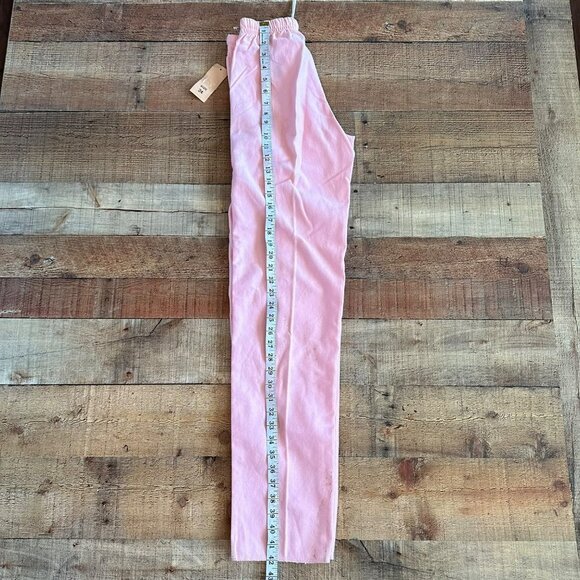 Vintage Property Of Women's Pink Straight Leg Drawstring Pants -24 - Picture 12 of 13